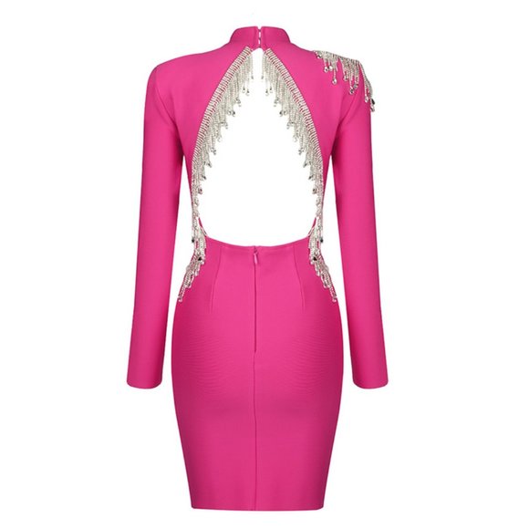 Rump wrap slim dress - Picture 2 of 7